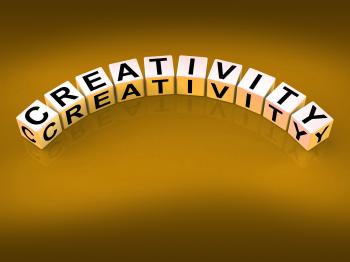 Creativity Dice Mean Inventiveness Inspiration And Ideas
