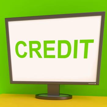 Credit Screen Shows Finance Debt Or Loan For Purchasing