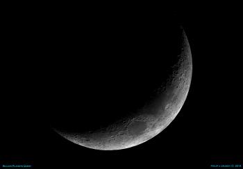 21-image waxing crescent Moon mosaic - Astronomy Magazine ...