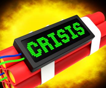 Crisis Message On Dynamite Shows Emergency And Problems