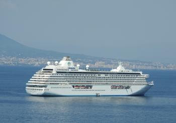 Cruise liner Crystal Serenity at Sorrento