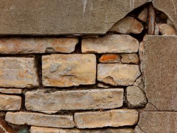 Crumbling Stone Wall