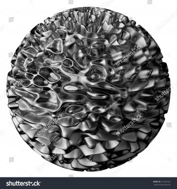 3d Crumpled Metal Ball Stock Illustration 211641811 - Shutterstock
