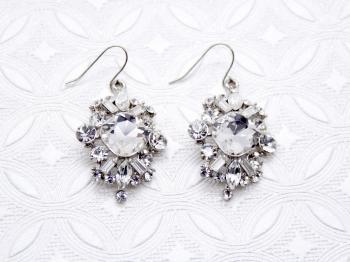 Fiona Crystal Earring – Bridal Theory