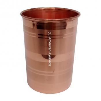 Pure Copper Cup / Glass Water Tumbler 8 Oz or 10 Oz for yoga health ...