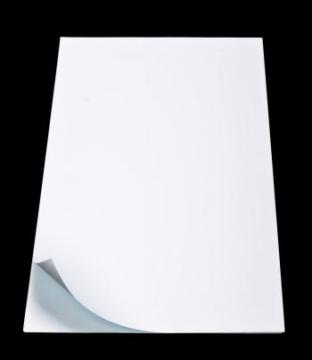 Curled White Paper