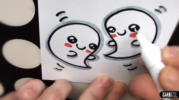 Cute Ghost Drawing at GetDrawings.com | Free for personal use Cute ...
