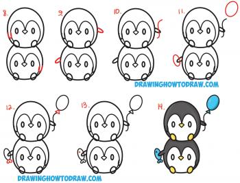 Penguin Drawing Cute at GetDrawings.com | Free for personal use ...