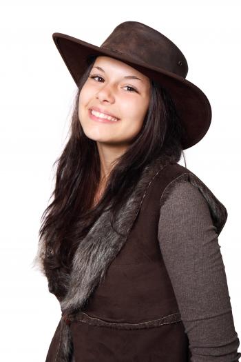Cute Girl with Hat