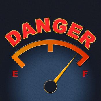 Danger Gauge Indicates Caution Dangerous And Measure