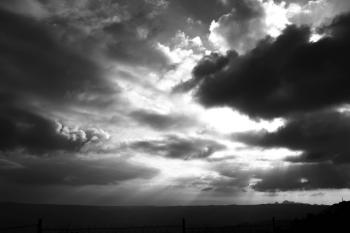 Sun Rays In The Dark Clouds Free Stock Photo - Public Domain Pictures