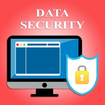 Data Security Shows Web Site And Bytes