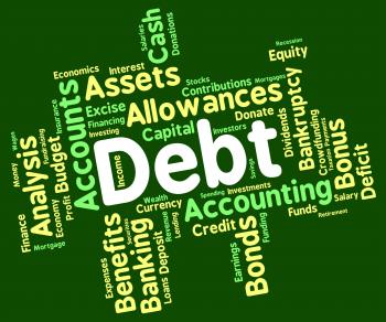 Debt Word Means Words Liability And Debts