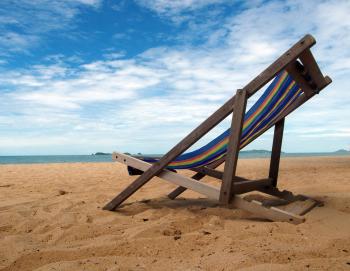 Deckchair on a Tropical Beach