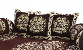 The Intellect Bazaar Chenille Diwan Set ( Set of 8) – The Intellect ...