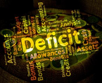 Deficit Word Means Bad Debt And Deficiency