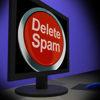 Delete Spam On Monitor Shows Unwanted Email