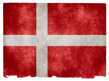 Denmark Grunge Flag