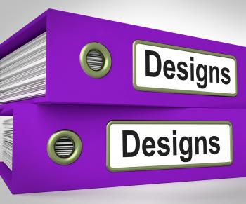 Designs Folders Mean Style Of Product Or Publication
