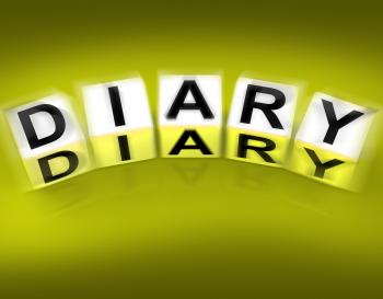 Diary Blocks Displays Journal Blog or Autobiographical Record