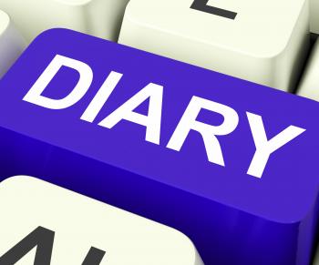 Diary Key Shows Online Planner Or Schedule