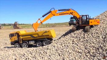 RC ADVENTURES - 1/12 Scale Earth Digger 4200XL Excavator & 1/14 8x8 ...
