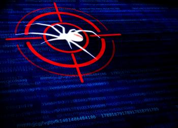 Digital malware concept - Black widow