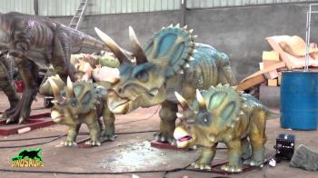 Life Size Dinosaur Statue with Sound and Movements - YouTube