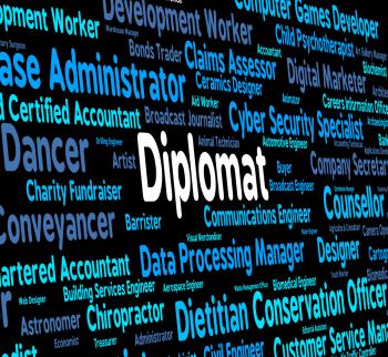 Diplomat Words Indicates Consul Jobs And Occupations