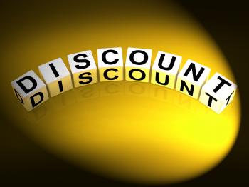 Discount Dice Show Discounts Reductions and Percent Off