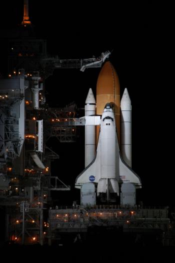 Shuttle Discovery Bathed in Light | NASA