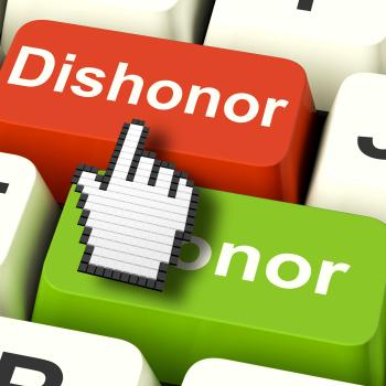 Dishonor Honor Computer Shows Integrity And Morals