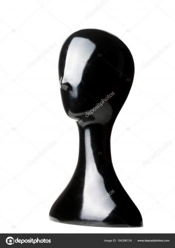 Minimalist Black Head Display Dummy — Stock Photo © CHROMORANGE ...