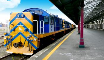 DJ Class Locomotive. Dunedin Station. NZ
