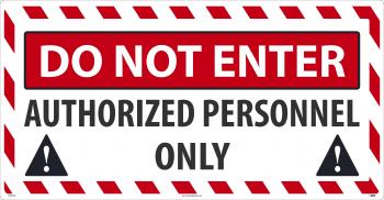 DO NOT ENTER LARGE FLOOR SIGN, 24X46, SPORTWALK | National Marker ...