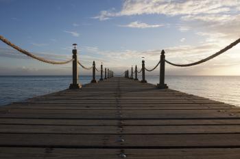 ocean fishing dock -