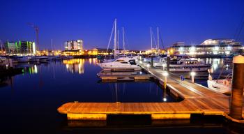 Docks at night