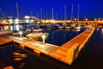 Docks at night