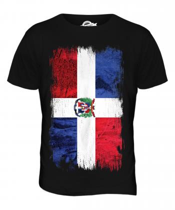 DOMINICAN REPUBLIC GRUNGE FLAG MENS T-SHIRT TEE TOP REPÚBLICA ...