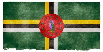 Dominica Grunge Flag