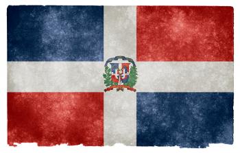 Dominican Republic Grunge Flag