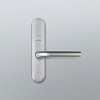 Door handle / metal / contemporary / with lock - SCANDINAVIAN OVAL ...