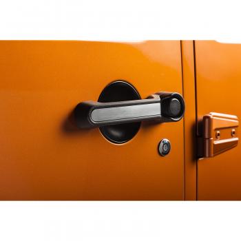 Rugged Ridge 13311.40 Door Handle Inserts, Aluminum, 2 Door, 07-16 ...