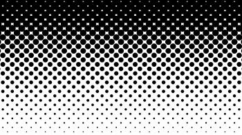 Black dots pattern on white. Computer generated seamless loop ...