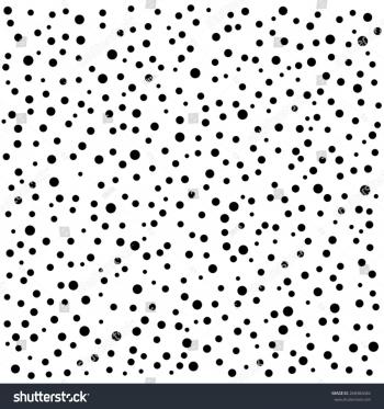 Royalty-free Random pattern of black polka dots on… #268382684 Stock ...