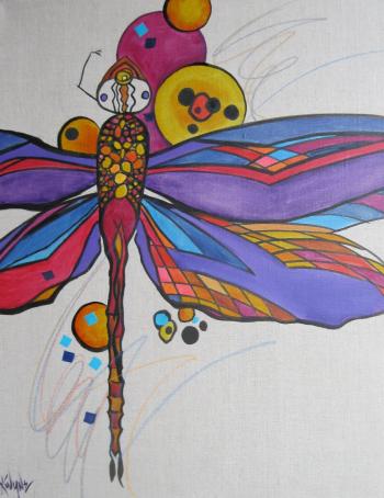 Kay Wyne Fine Art Blog: Dragonfly Abstract by Kay Wyne