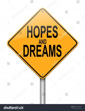 Illustration Depicting Sign Hopes Dreams Concept Stock Illustration ...