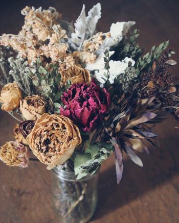 Dried Flowers — Bouquet — Flowers and Jars