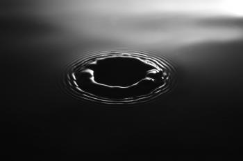 Drop Creating a ripple