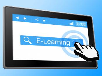 E Learning Shows World Wide Web And Website